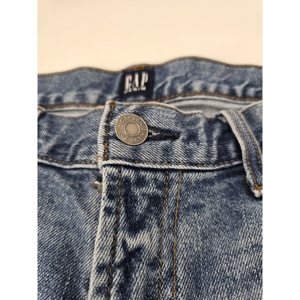 Gap Jeans Women's 25 Blue Medium Wash Best Girlfriend ‎ EST. 1969 DENIM FRAYED
